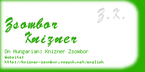 zsombor knizner business card